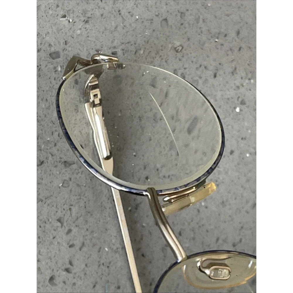 Catherine Deneuve CD 090 BL/YG Eyeglasses FRAMES ONLY 51-18-132 Purple gold